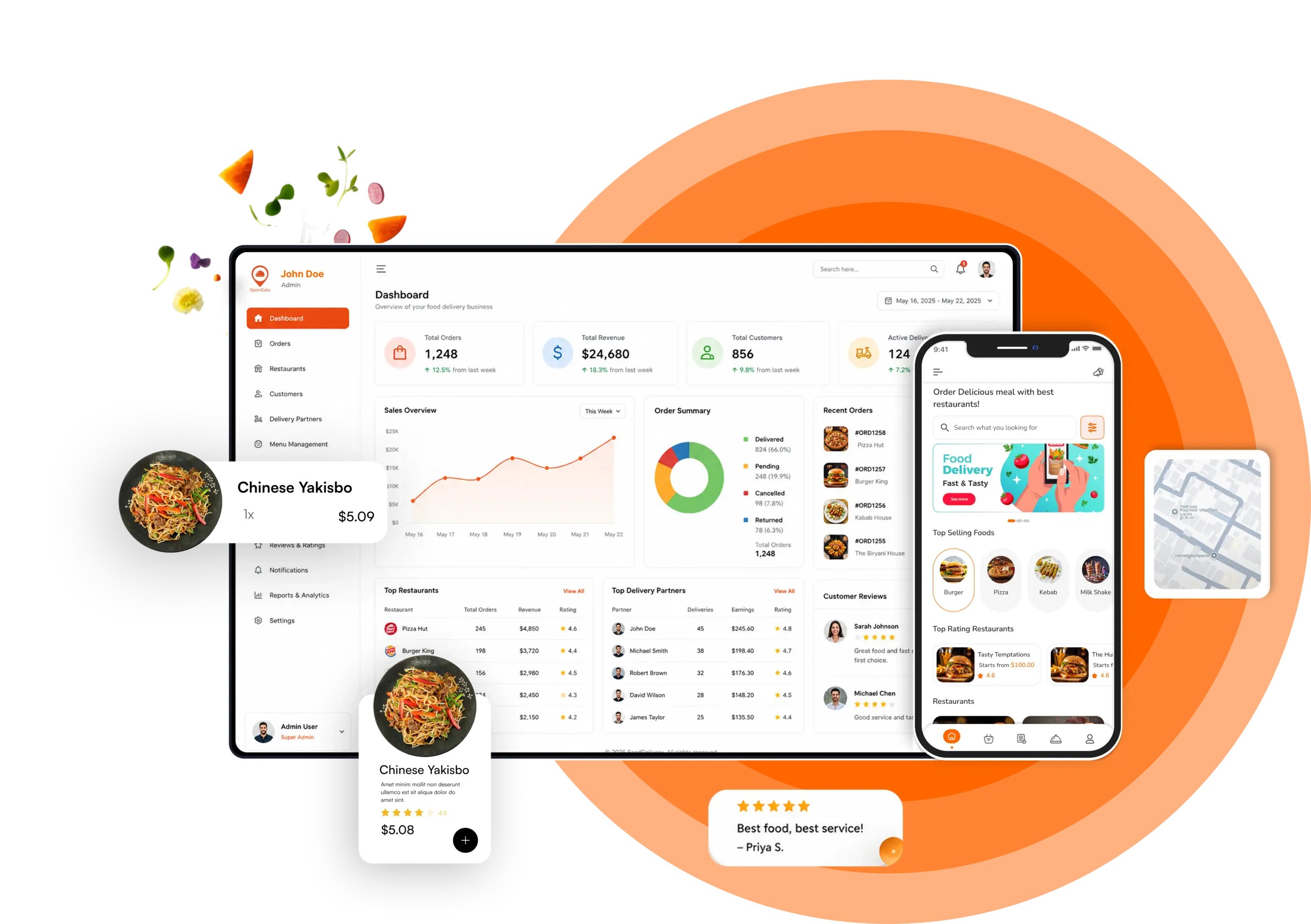 Spotneats food delivery app screen