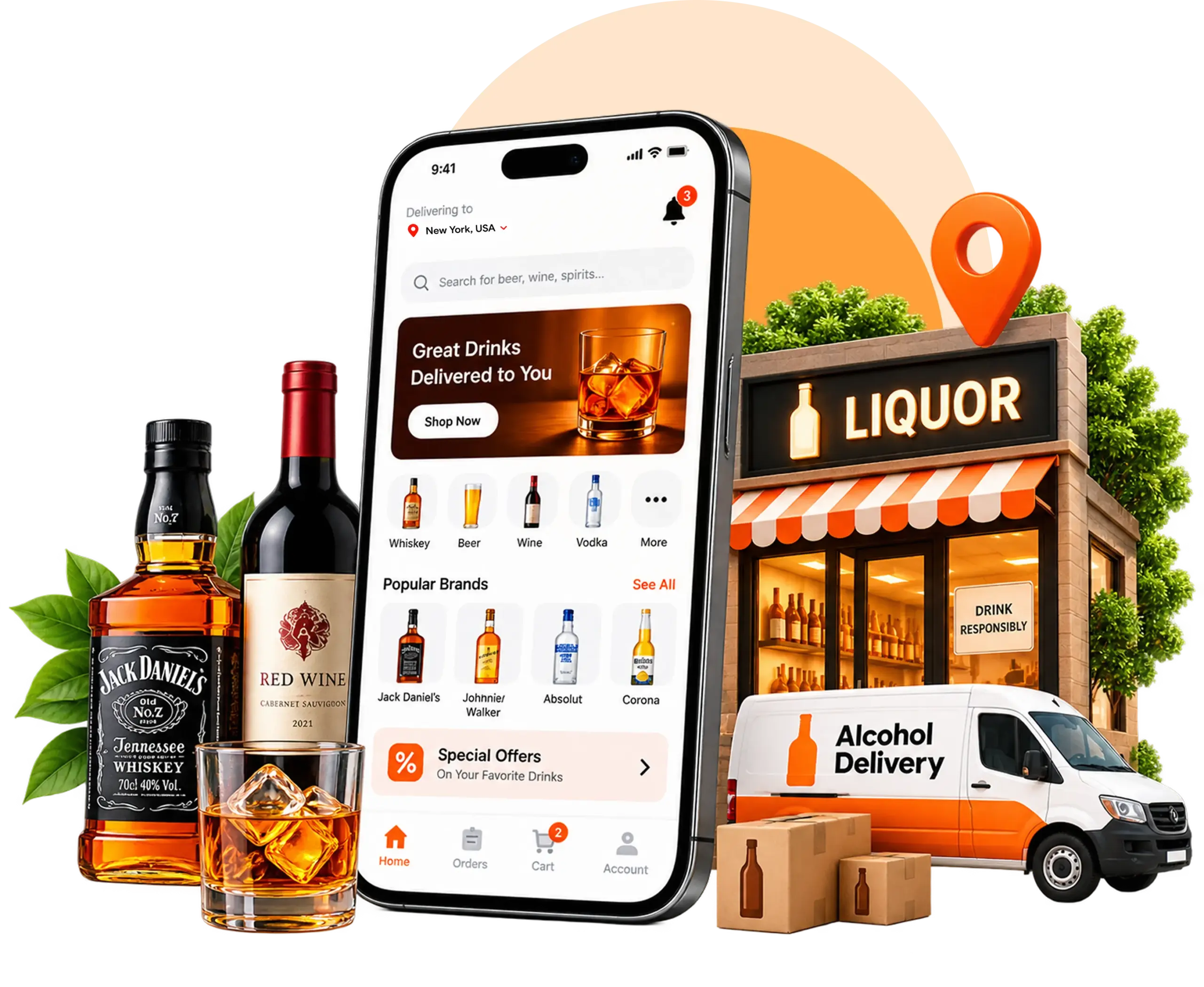 Top 3 Alcohol Delivery Clone Apps to Level Up Your Business