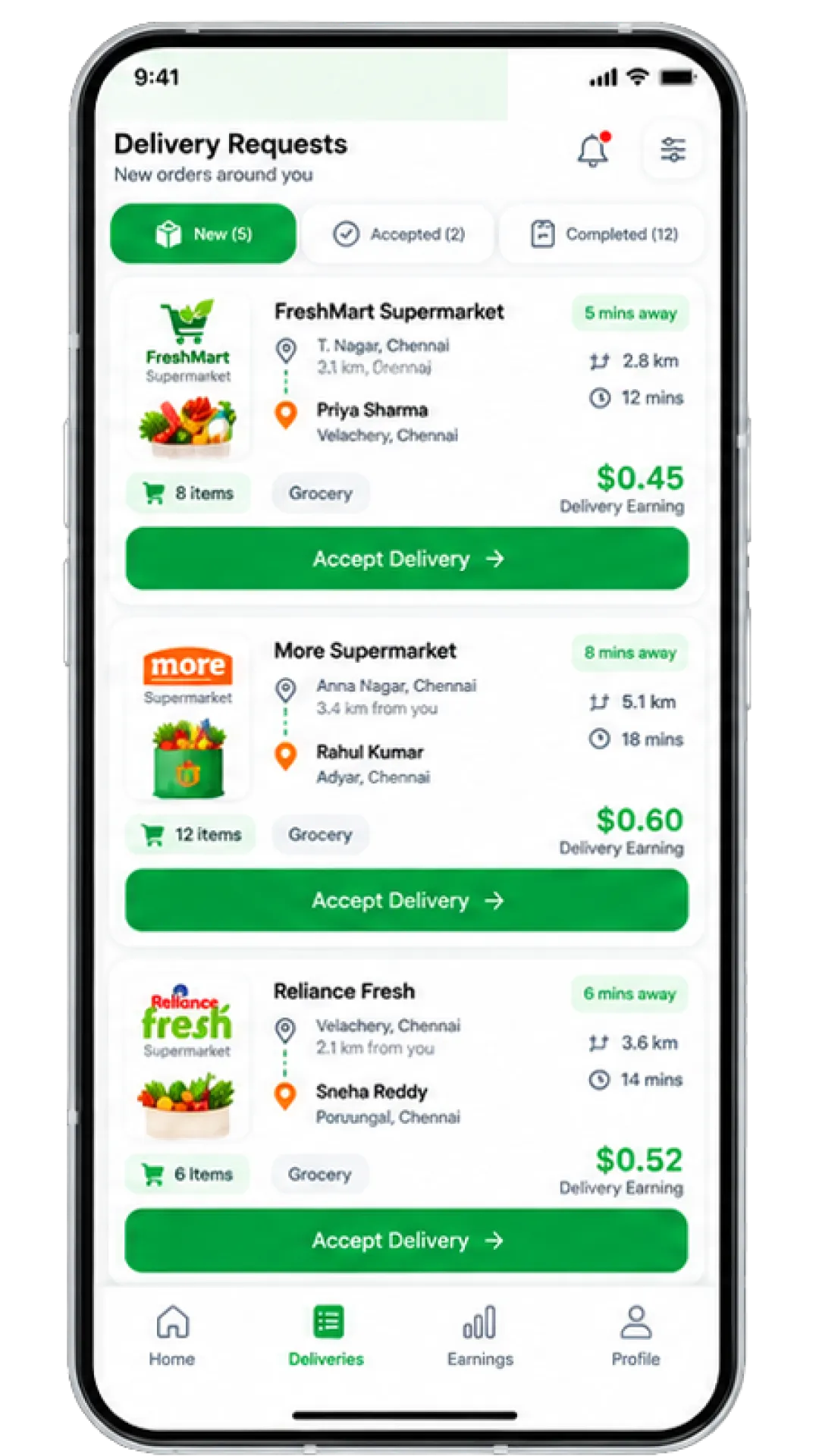 grocery delivery app