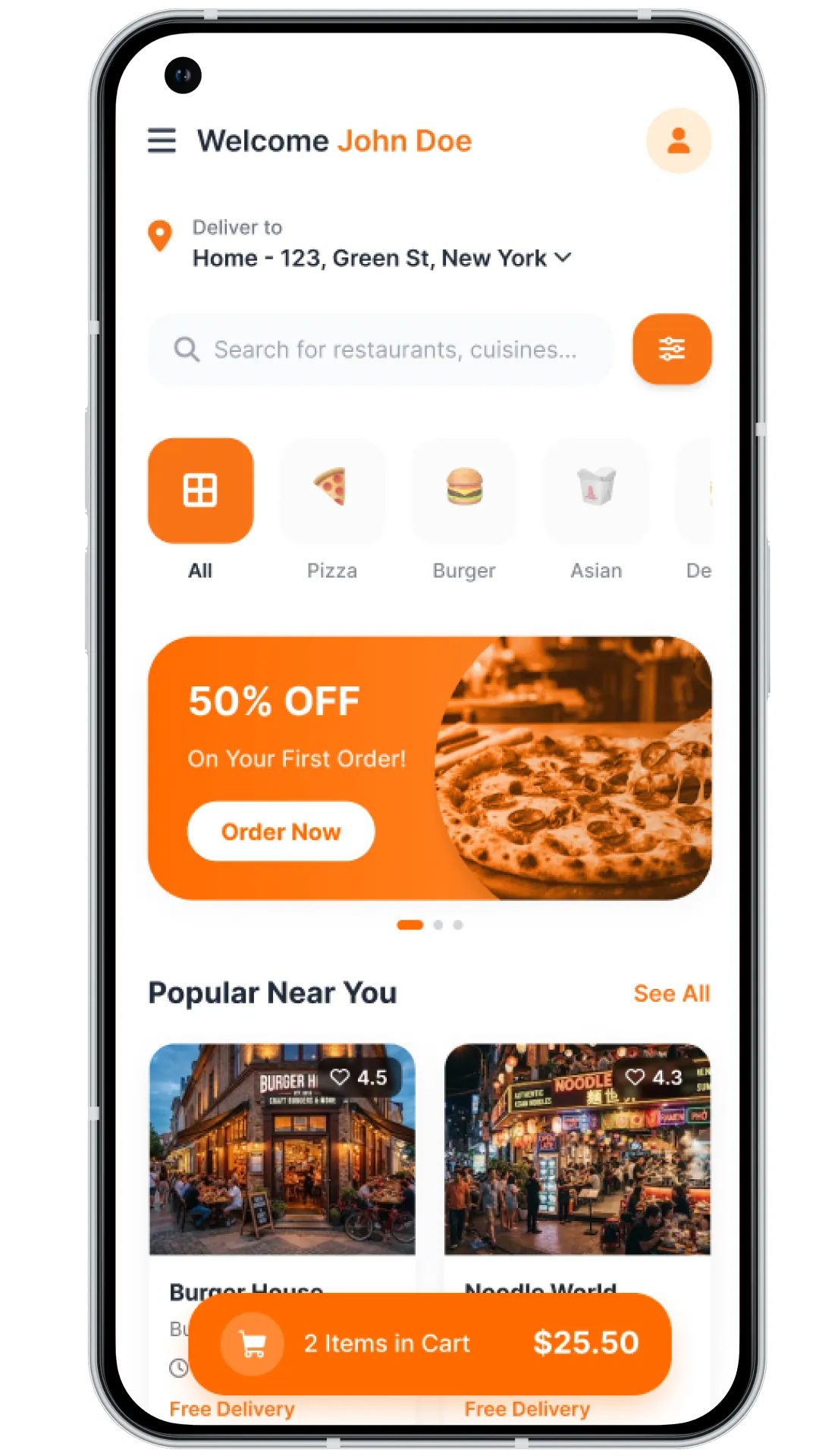 Grubhub Clone user app
