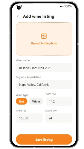 Alcohol Delivery App-vendor