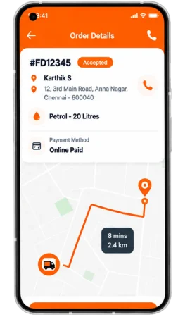 Fuel Delivery partner app