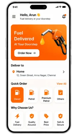 Fuel Delivery App Customer